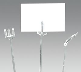 18&quot; CLEAR CARD PICK PACK OF 1000