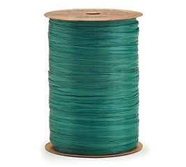 MATTE HUNTER GREEN RAFFIA RIBBON