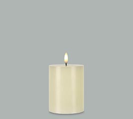 CANDLE PATRIA 3D LED IVORY 4&quot; PILLAR