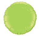 18&quot; SOLID LIME GREEN ROUND BALLOON