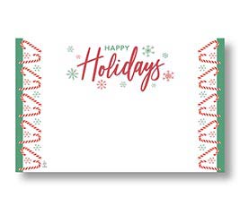 ENCL CARD HAPPY HOLIDAYS CANDY CANES