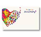ENCL CARD ANNIVERSARY HEARTS AFLUTTER