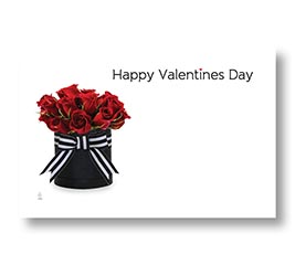 ENCLOSURE CARD VALENTINE ROSES