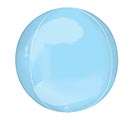 16&quot; SOLID PASTEL BLUE ORBZ BALLOON