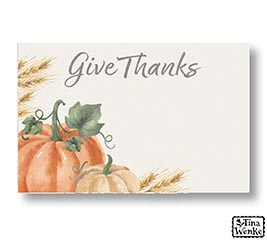GIVE THANKS AUTUMN ENCLOSURE CARD