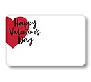ENCLOSURE CARD RED HEART VALENTINES