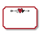 ENCL CARD LUV LOVE STRUCK HEARTS PK/50