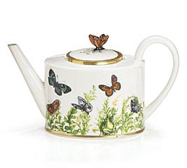 New Burton & Burton Ladybugs & Swirls Teapot 
