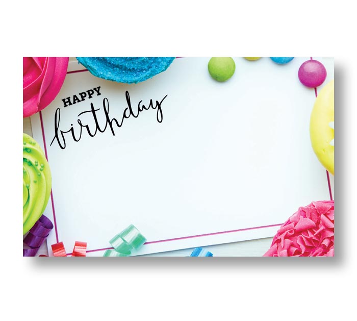 SWEET TREATS BIRTHDAY ENCLOSURE CARD