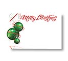 ENCLOSURE CARD MERRY CHRISTMAS ORNAMENTS