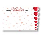 ENCL CARD HAPPY VALENTINE&#39;S DAY HEARTS