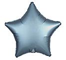 19&quot;SOLID STEEL BLUE SATIN LUXE STAR