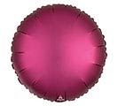 17&quot;SOLID SATIN LUXE POMEGRANATE ROUND