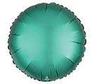 17&quot;SOLID SATIN LUXE JADE ROUND BALLOON