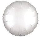 17&quot;SOLID SATIN LUXE WHITE ROUND BALLOON