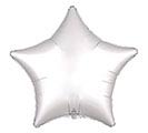 19&quot;SOLID WHITE SATIN LUXE STAR BALLOON