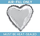Customers also bought 9&quot; METALLIC SILVER HEART SHAPE product image 