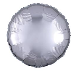 17&quot; METALLIC SILVER ROUND SHAPE