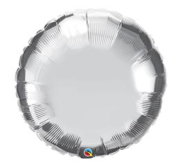 36&quot; SILVER ROUND BALLOON