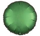 17&quot;SOLID SATIN LUXE EMERALD ROUND