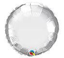 18&quot; SOLID CHROME SILVER ROUND BALLOON