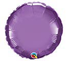 18&quot; SOLID CHROME PURPLE ROUND BALLOON
