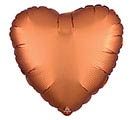 17&quot;SOLID SATIN LUXE AMBER HEART BALLOON