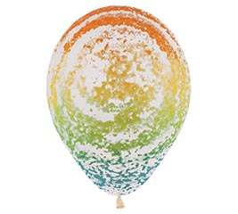 11&quot; SEMPERTEX GRAFFITI RAINBOW ON CLEAR