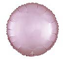 17&quot;SOLID SATIN LUXE PASTEL PINK ROUND