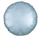 17&quot;SOLID SATIN LUXE PASTEL BLUE ROUND