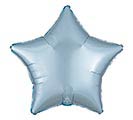 19&quot;SOLID PASTEL BLUE SATIN LUXE STAR