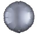 17&quot;SOLID SATIN LUXE GRAPHITE ROUND
