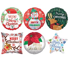 4&quot; CHRISTMAS AIRFILLED ASST