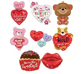 14"PREINFL VALENTINE SHAPE ASST