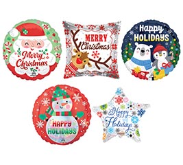 4" CHRISTMAS AIRFILLED ASST