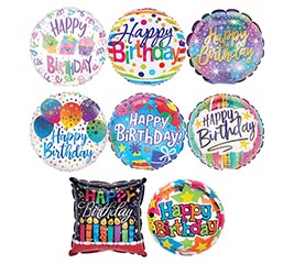 4" AIR-FILLED BIRTHDAY ASSORTMENT