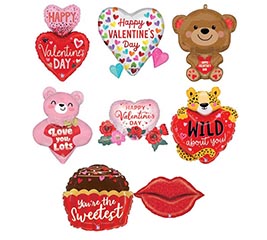 14"PREINFL VALENTINE SHAPE ASST