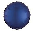 17&quot;SOLID SATIN LUXE NAVY ROUND BALLOON