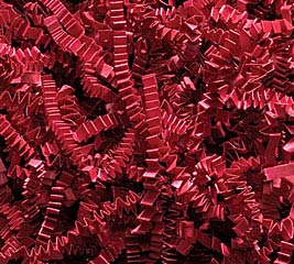40 LB RED CRINKLE CUT SHRED