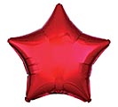 20&quot; METALLIC RED STAR SHAPE Image