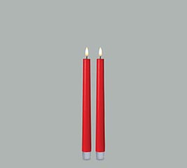 CANDLE PATRIA 3D LED RED TAPER 11&quot;