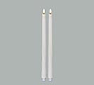 CANDLE PATRIA 3D LED WHITE TAPER 15&quot;