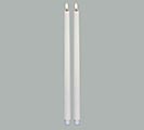 CANDLE PATRIA 3D LED WHITE TAPER 18&quot;