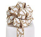 #9 SPRING NATURALS WIRED BURLAP RIBBON