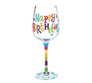 BIRTHDAY GLITZ WINE GLASS