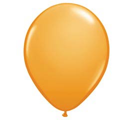 11&quot; SOLID ORANGE LATEX BALLOON