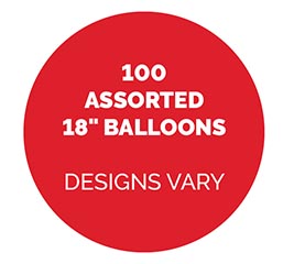 100 ASSORTED MESSAGE AND SIZES