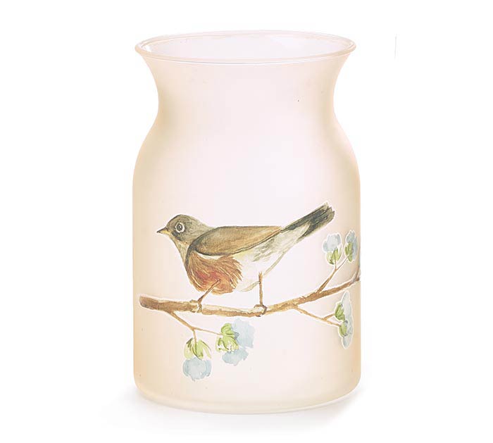 Milk Jug Shaped Songbird Vase