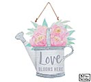 LOVE BLOOMS HERE REVERSIBLE WALL HANGING