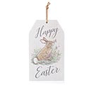HAPPY EASTER TAG SHAPE WALL HANGING